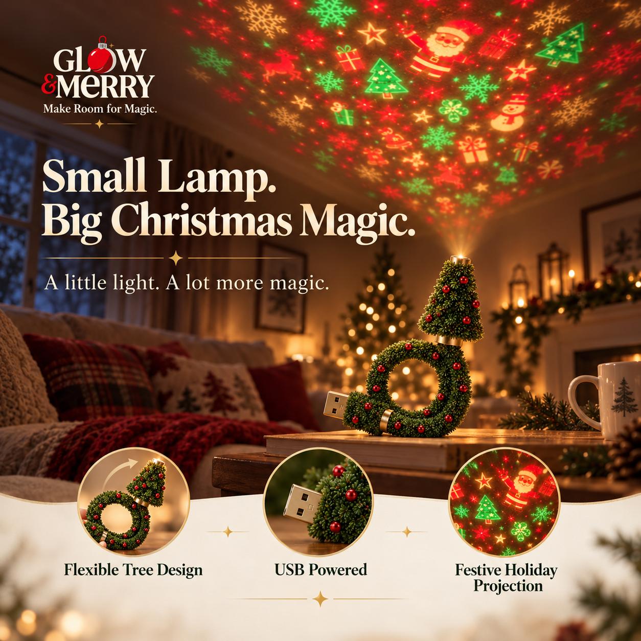 Small lamp, big Christmas magic.